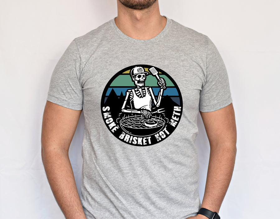 Smoke Brisket - Blue Unisex T-shirt