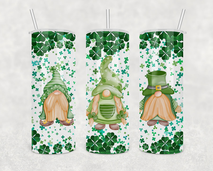 St Patricks Gnomes 20oz Skinny Tumbler