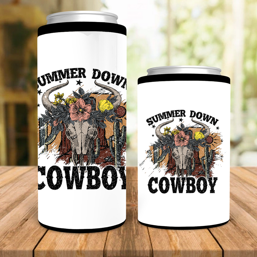 Summer Down Cowboy Can Cooler