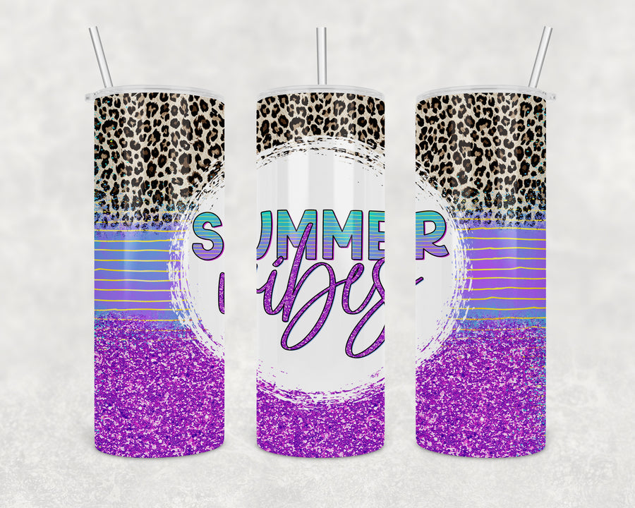 Summer Vibes Skinny Tumbler