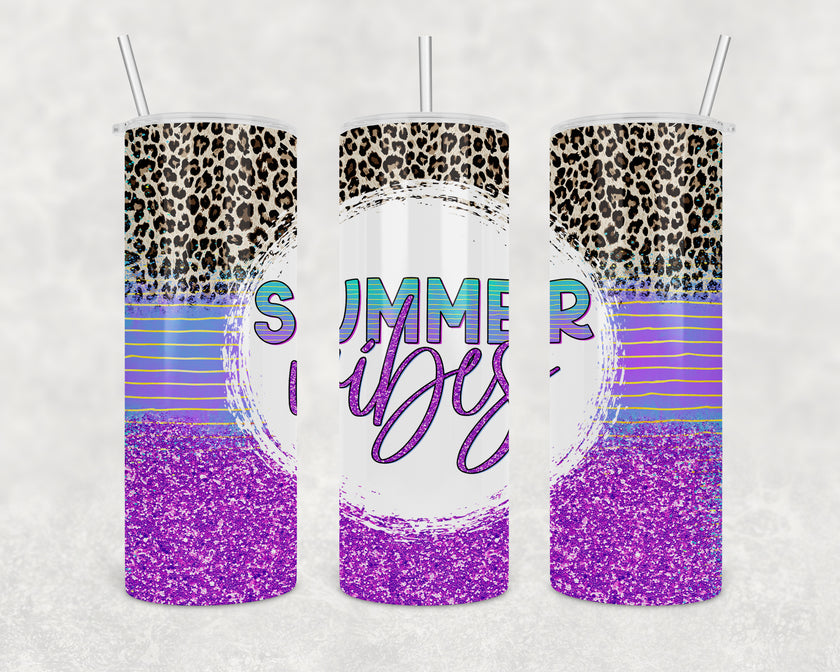 Summer Vibes Skinny Tumbler