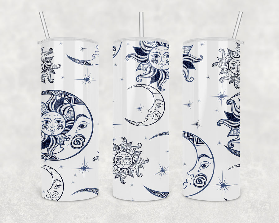 Sun and Moon Skinny Tumbler