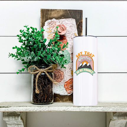 Sunshine in my Pocket Skinny Tumbler
