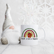 Teach Love Inspire Christmas Rainbow 15oz Mug