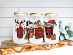 The Cocktails of Christmas Glass Can Tumbler
