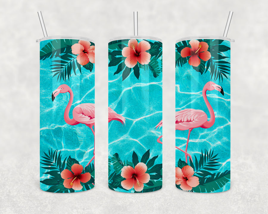 Tropical Paradise Skinny Tumbler