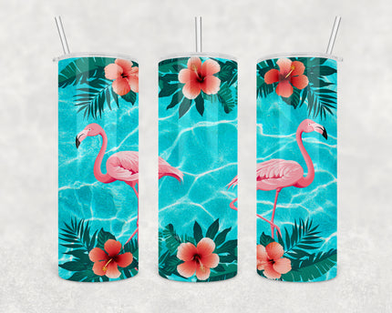 Tropical Paradise Skinny Tumbler