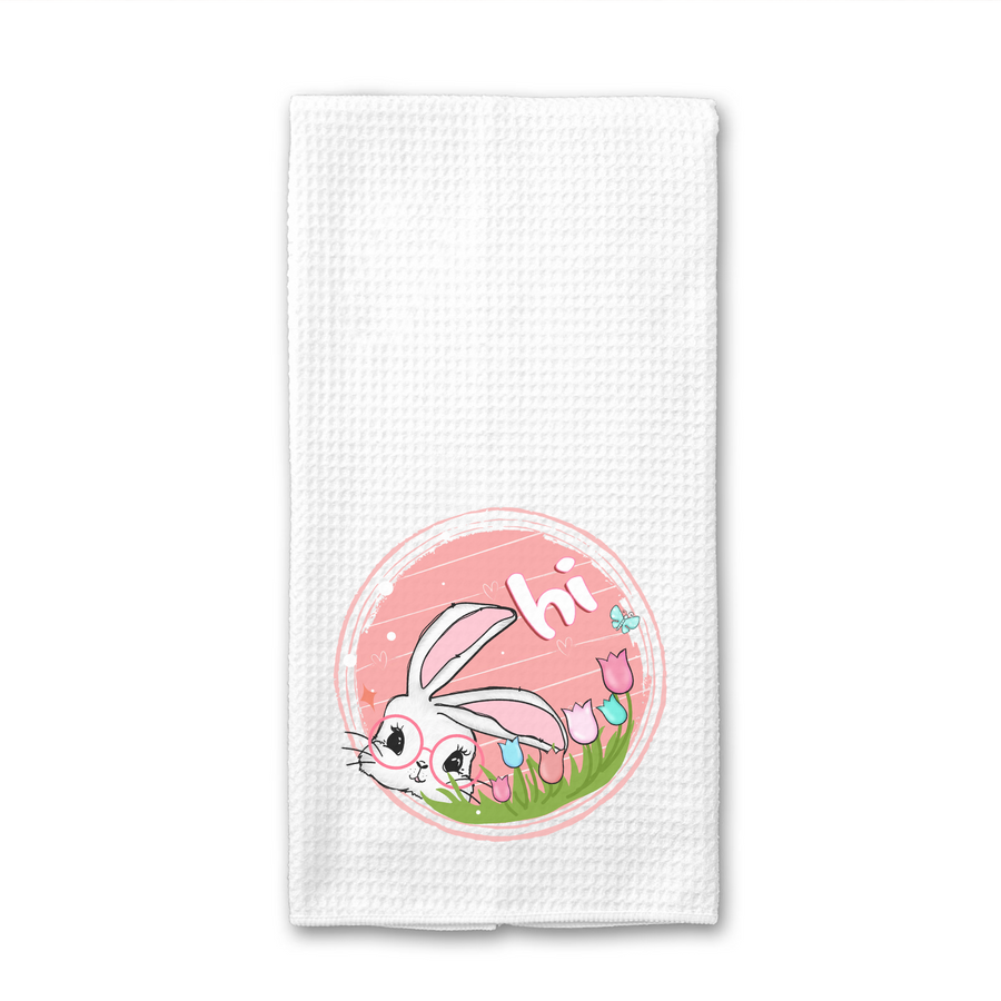Easter Bunny Hi! Towel