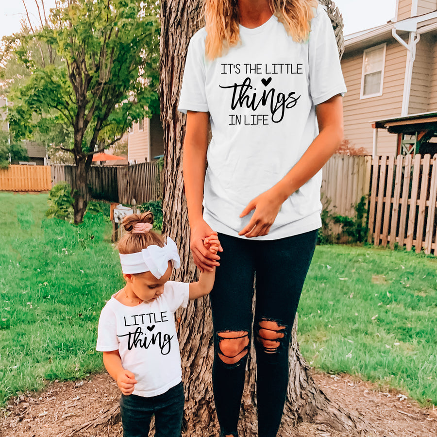 It's The Little Things Mom and Mini T-shirt
