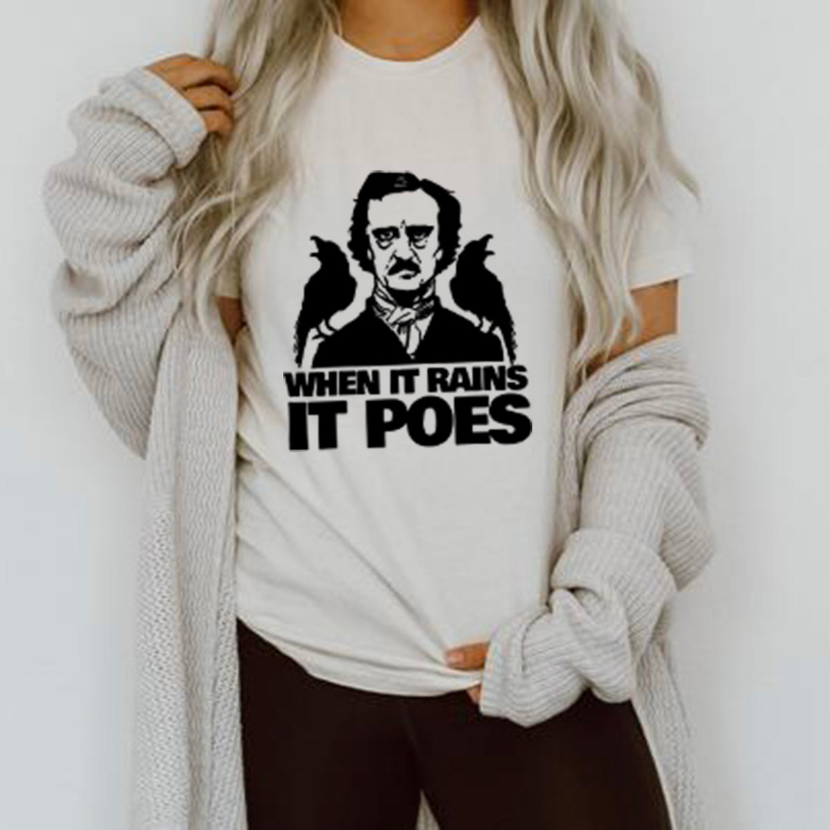 When It Rains It Poes Unisex T-shirt