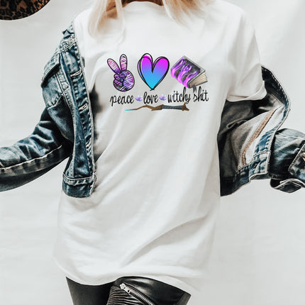 Peace Love Witchy Shit Unisex T-shirt