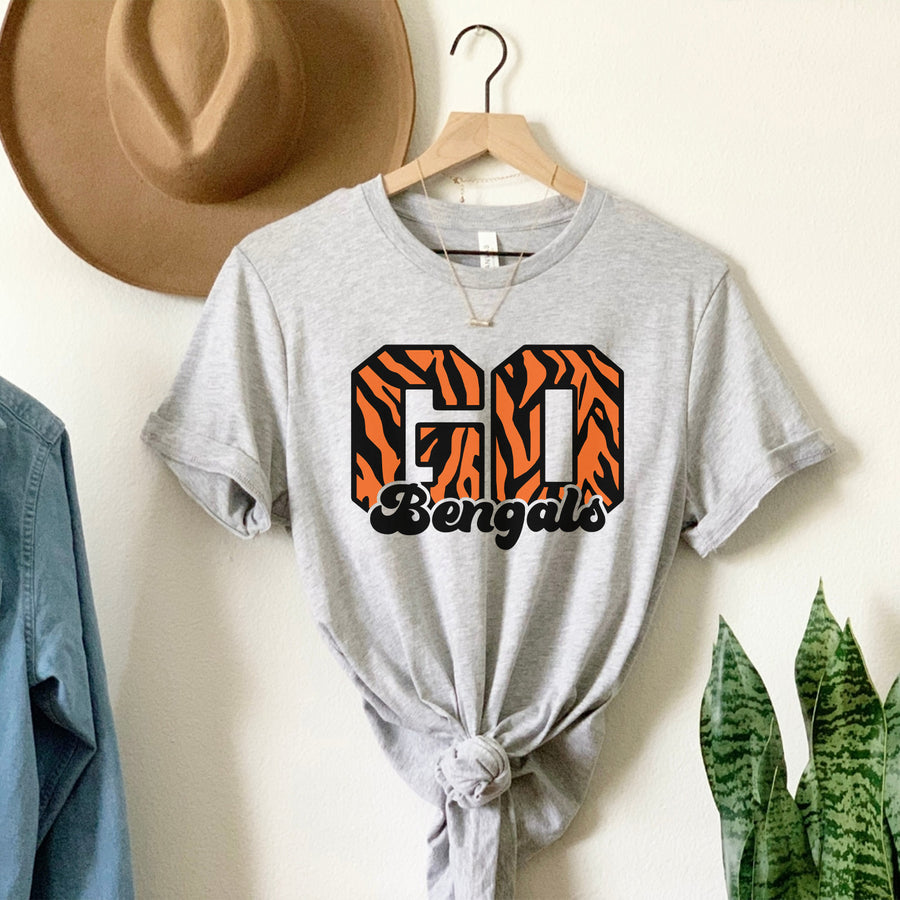 Go Bengals Stripes Unisex T-shirt
