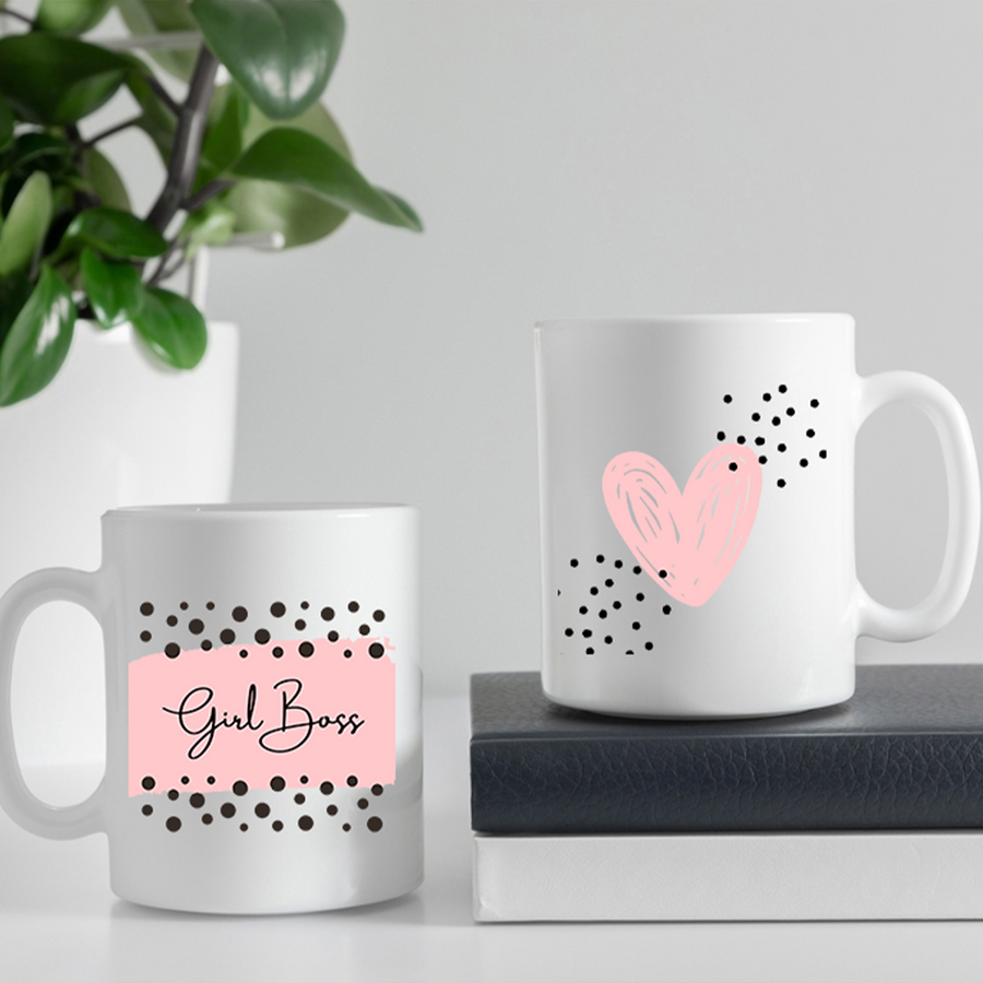 Girl Boss Front and Back Print 15oz Mug