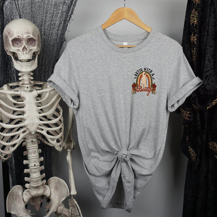 Cutie with a Booty Ghost - Pocket Print Unisex T-shirt
