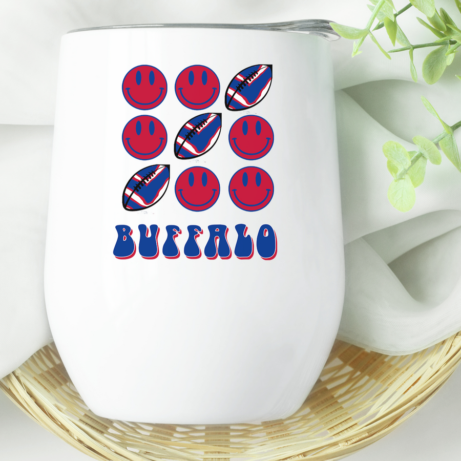 Buffalo Football Slot Machine Wine Tumbler