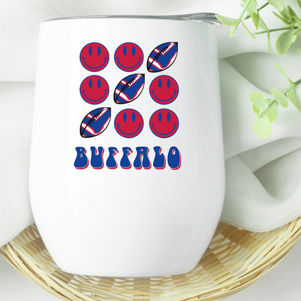 Buffalo Football Slot Machine Wine Tumbler