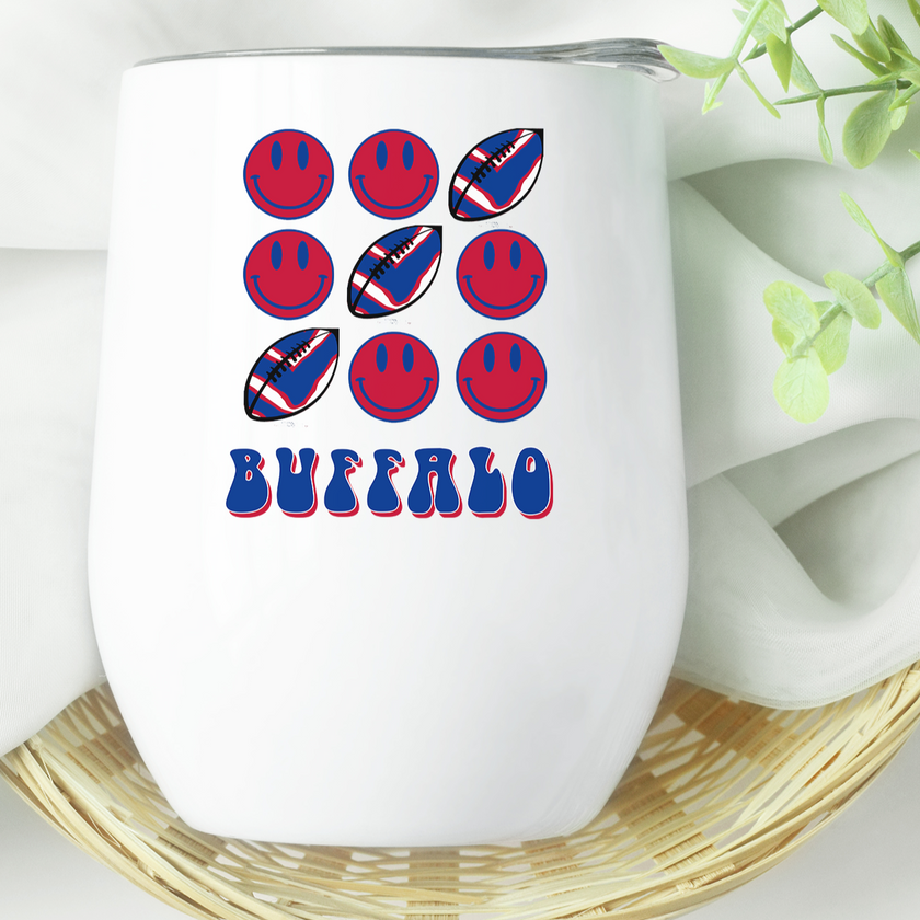 Buffalo Football Slot Machine Wine Tumbler