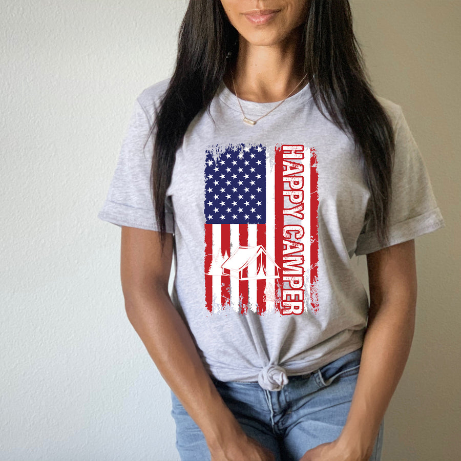 Camping Flag Unisex T-shirt