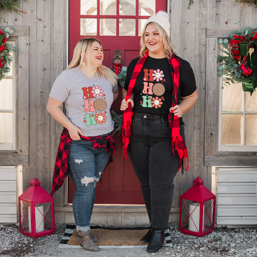 Retro Sunflower Ho Ho Ho Unisex T-shirt