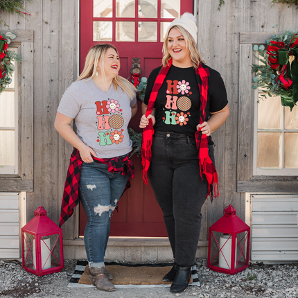 Retro Sunflower Ho Ho Ho Unisex T-shirt