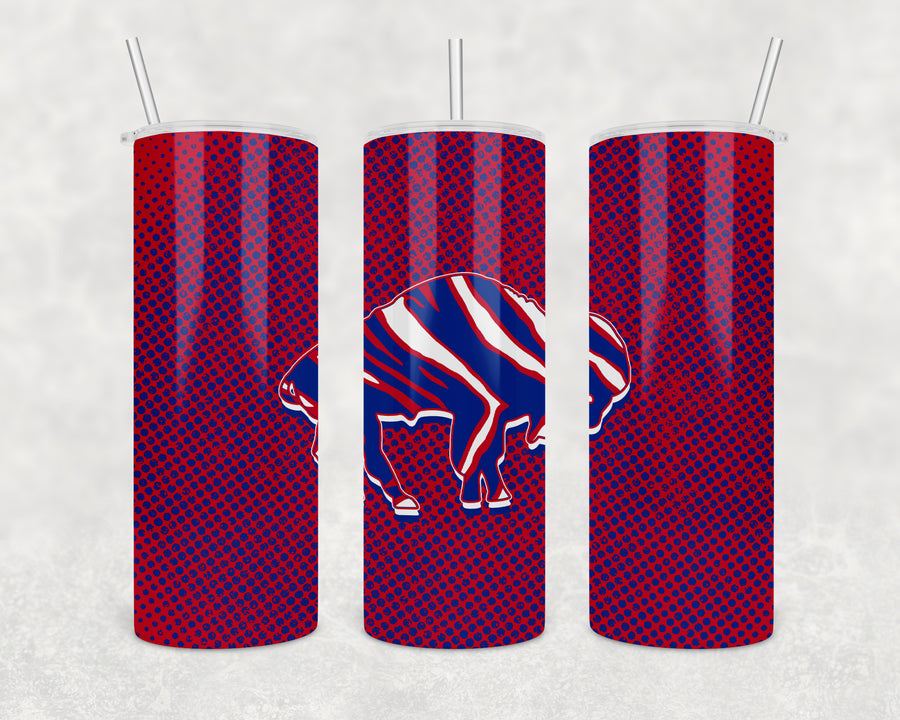 Buffalo Zubaz 20 oz Skinny Tumbler