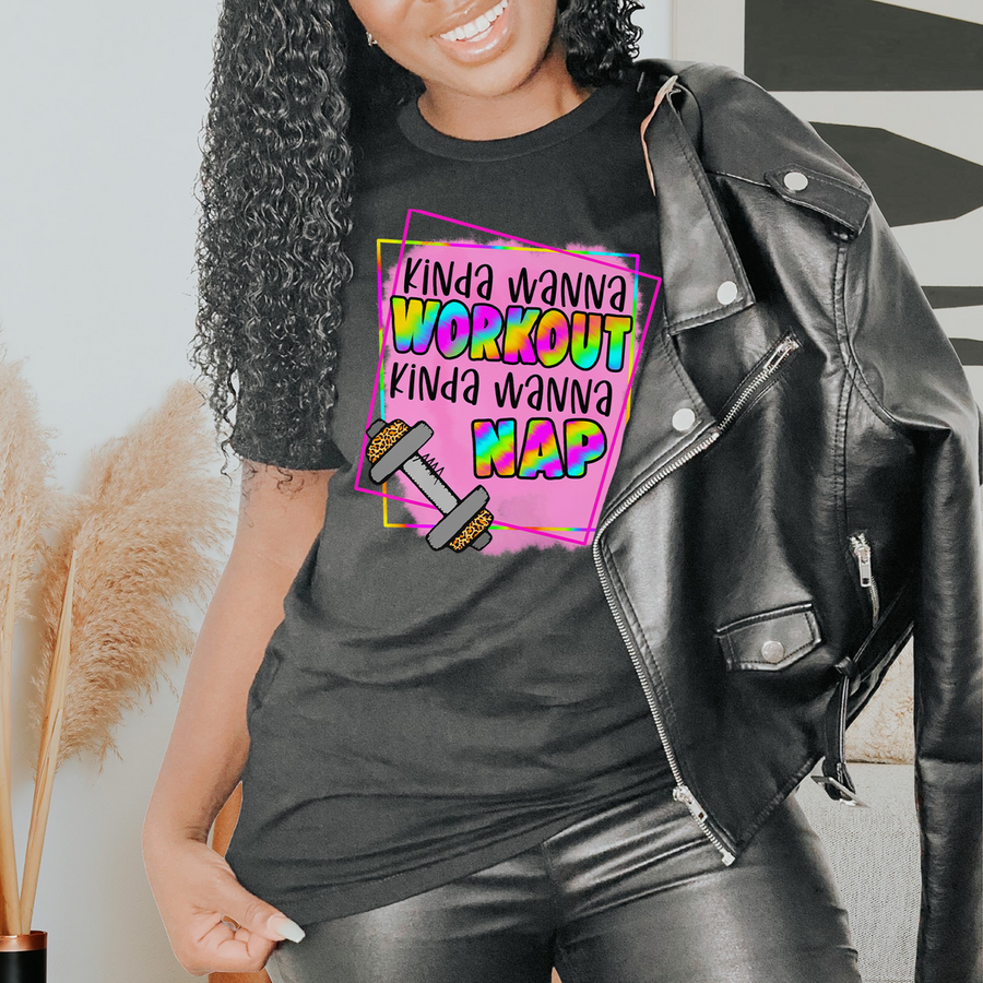 Kinda Wanna Workout Kinda Wanna Nap Unisex T-shirt