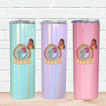 Bloom Butterfly Skinny Tumbler