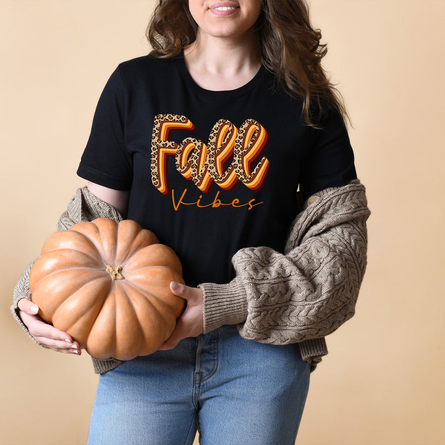 Fall Vibes Leopard Unisex T-shirt