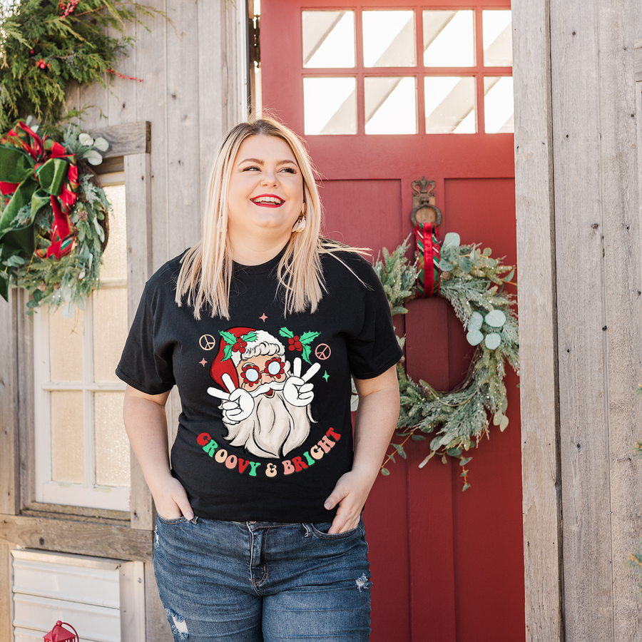 Groovy and Bright Santa Unisex T-shirt