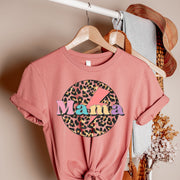 Leopard Circle Mama Unisex T-shirt