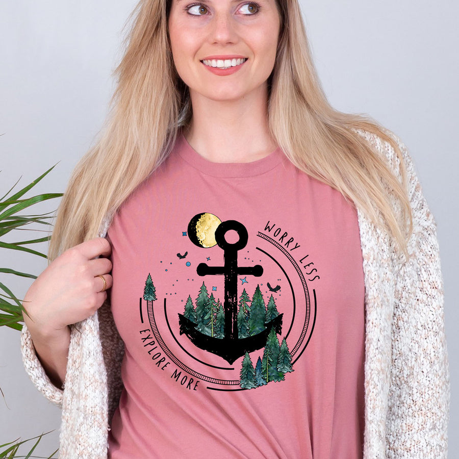 Explore More Worry Less Unisex T-shirt