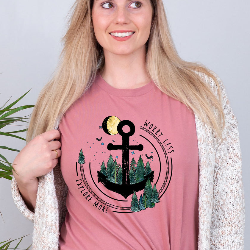 Explore More Worry Less Unisex T-shirt