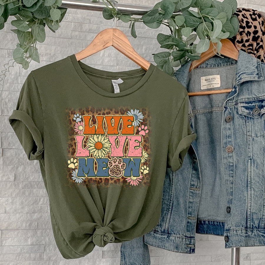 Live Love Meow Unisex T-shirt