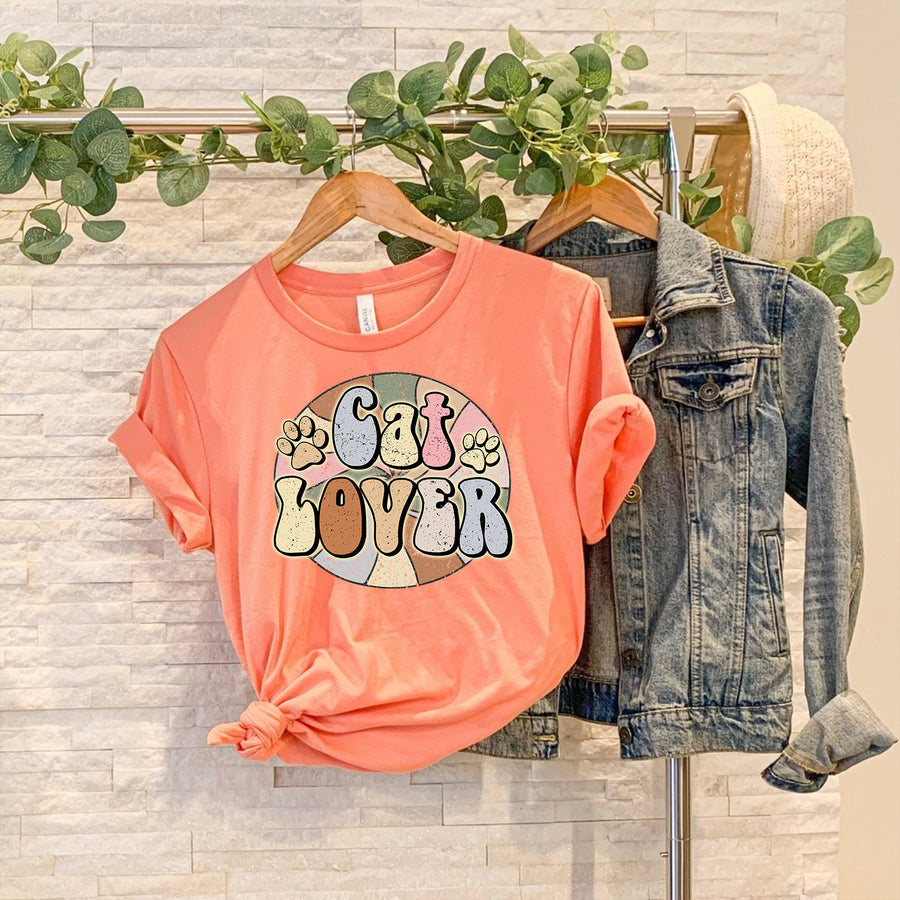 Retro Cat Lover Unisex T-shirt