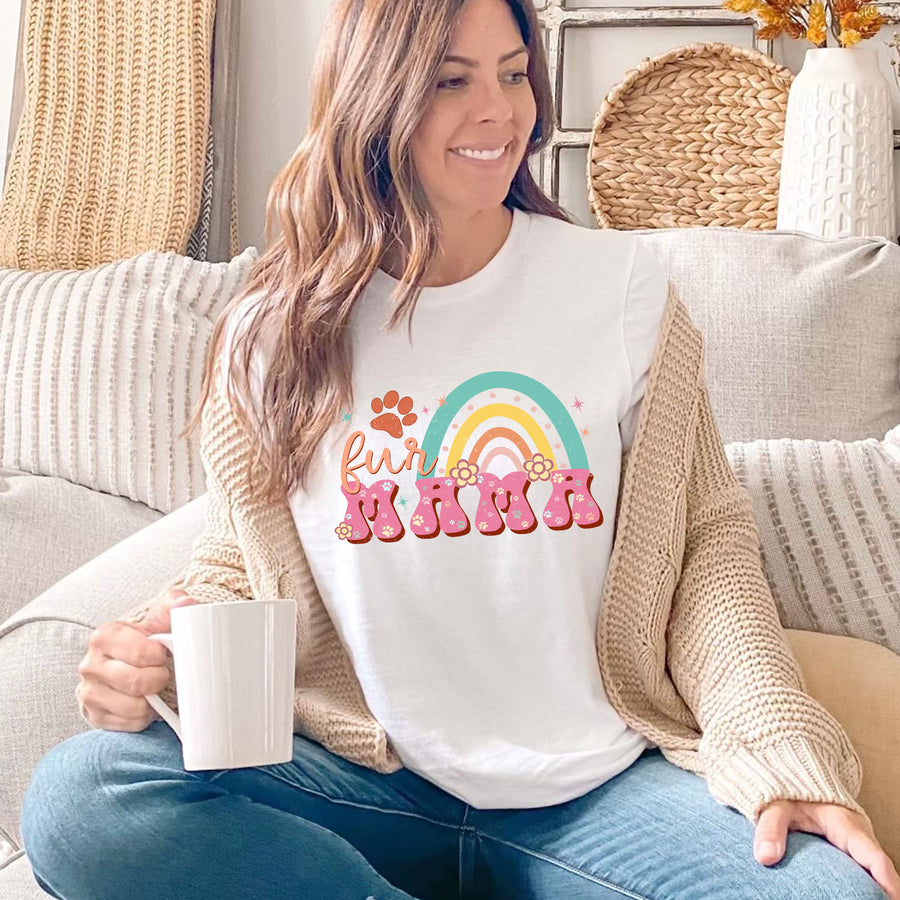 Retro Fur Mama Unisex T-shirt