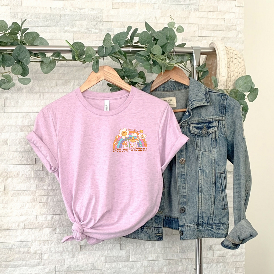 Show Love To Yourself - Left Pocket Print Unisex T-shirt