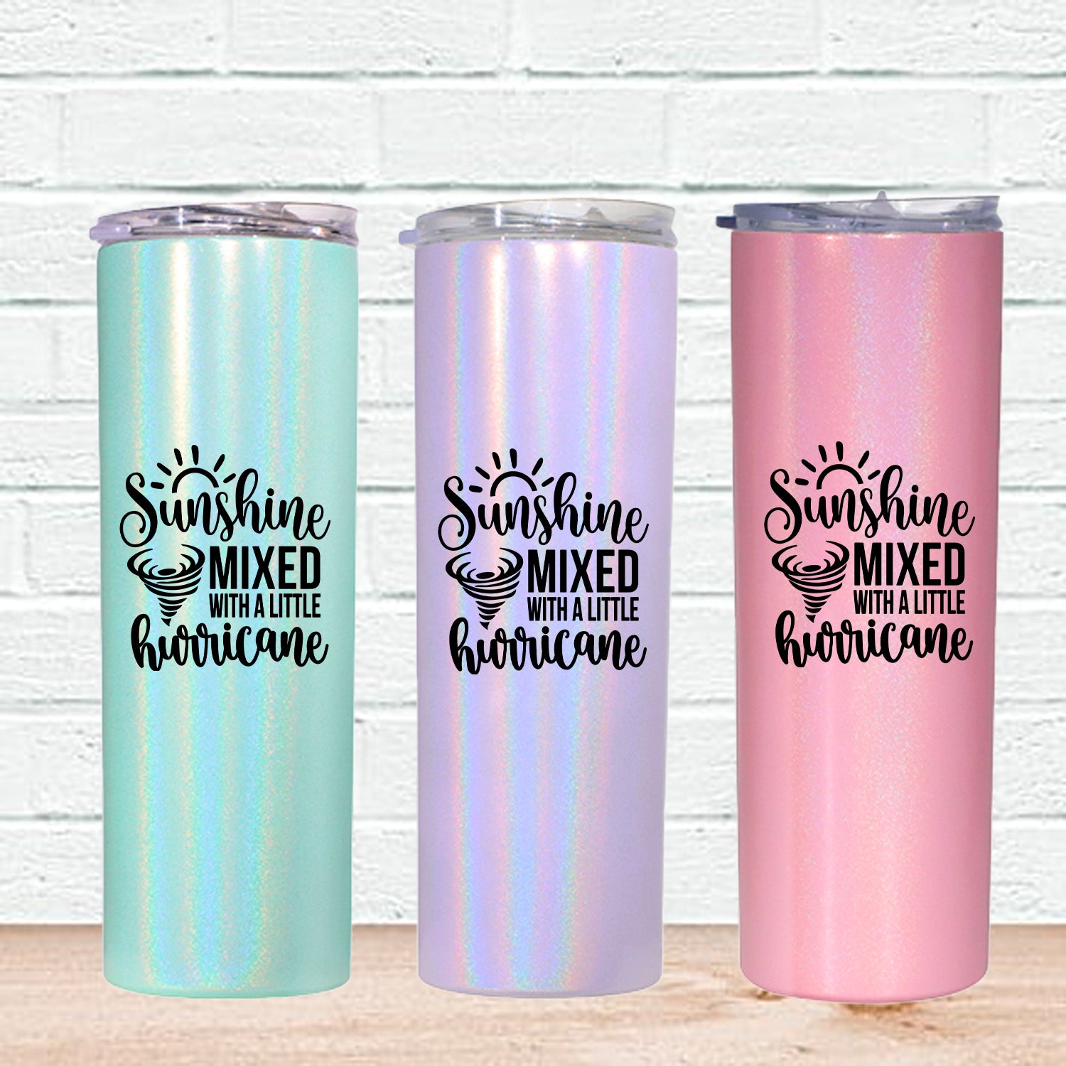 Sunshine Mixed with Hurricane Skinny Tumbler