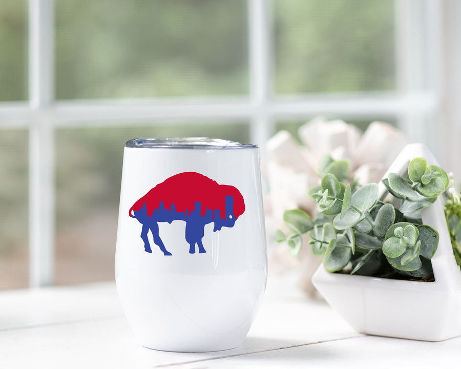 Buffalo Skyline Bills Wine Tumbler