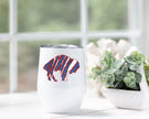 Buffalo Print Wine Tumbler