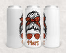 49ers Mom Bun Skinny Can Cooler