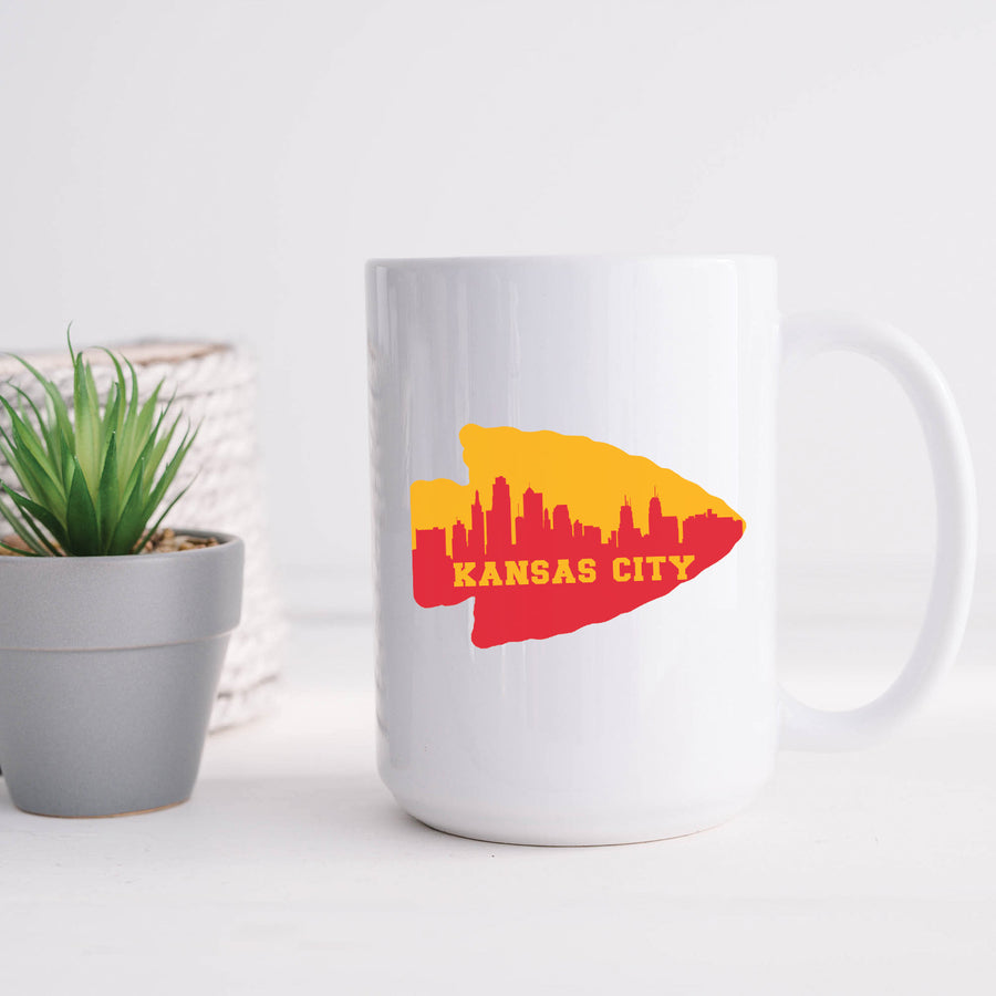 Kansas City Skyline 15oz Mug - Chiefs