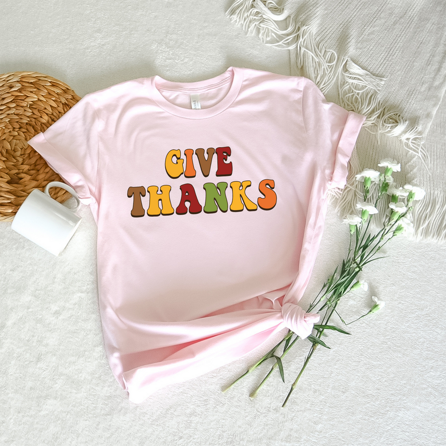 Retro Give Thanks Unisex T-shirt
