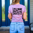 Never Trip Over a Man Unisex T-shirt Back Print