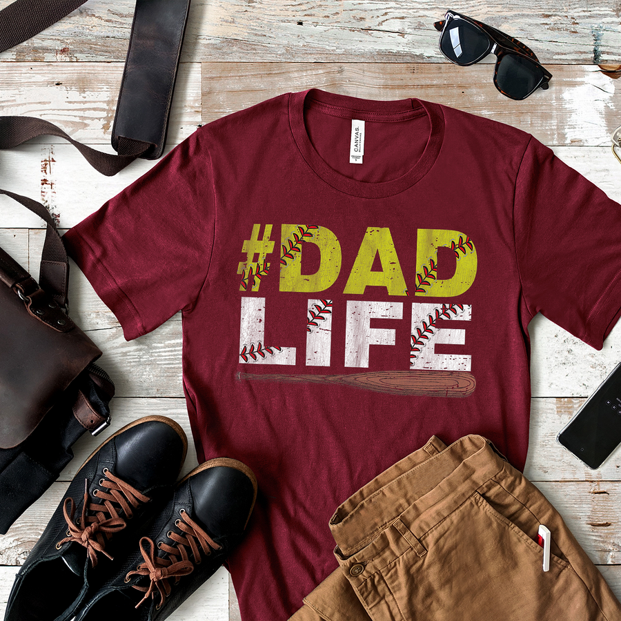 Softball and Baseball Dad Life Unisex T-shirt