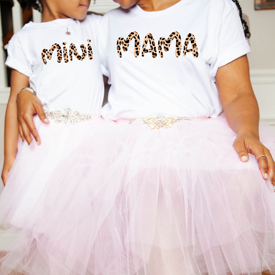 Cute Leopard Mama and Mini T-shirt