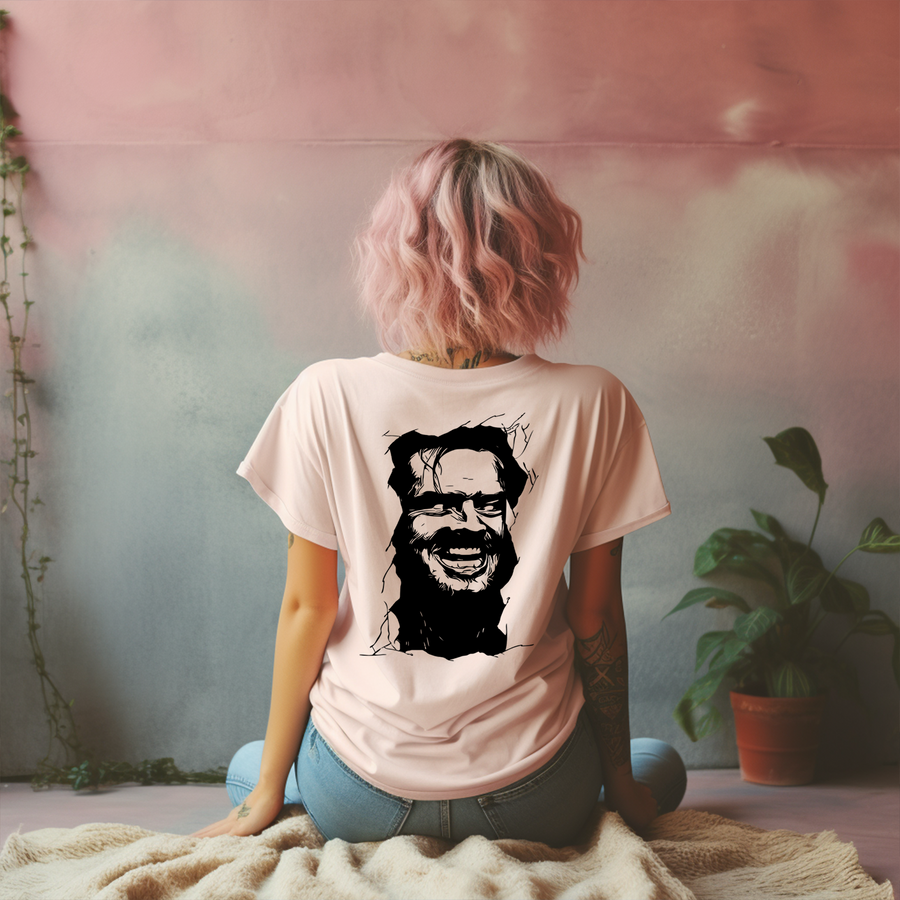 Hereeeee's Johnny - Back Print Unisex T-shirt