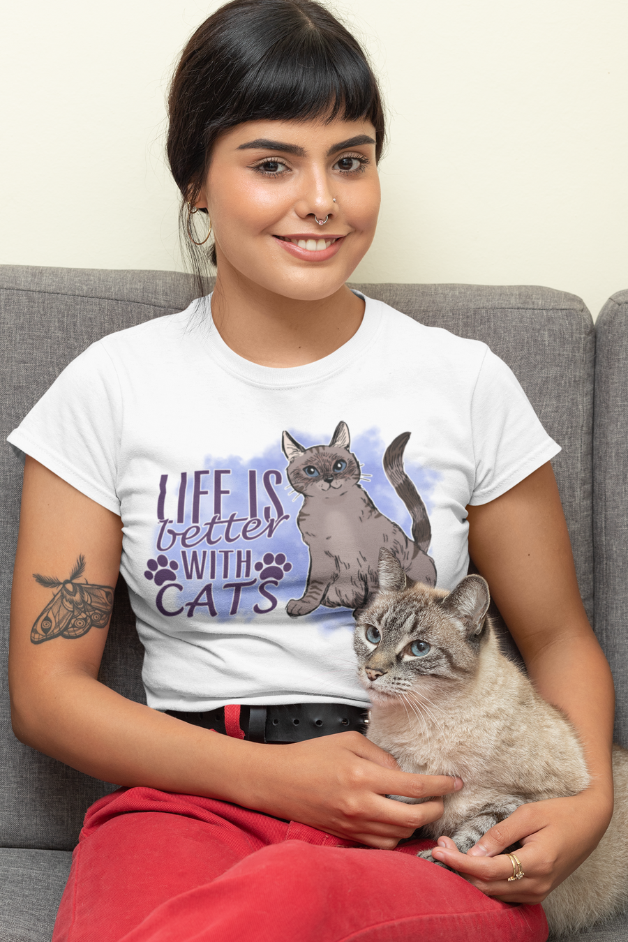 Life is Better With Cats Unisex T-shirt