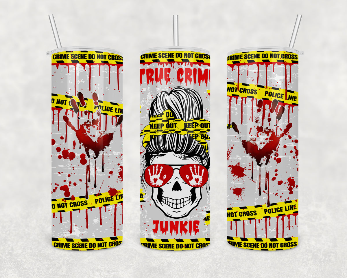 True Crime Junkie 20oz Skinny Tumbler