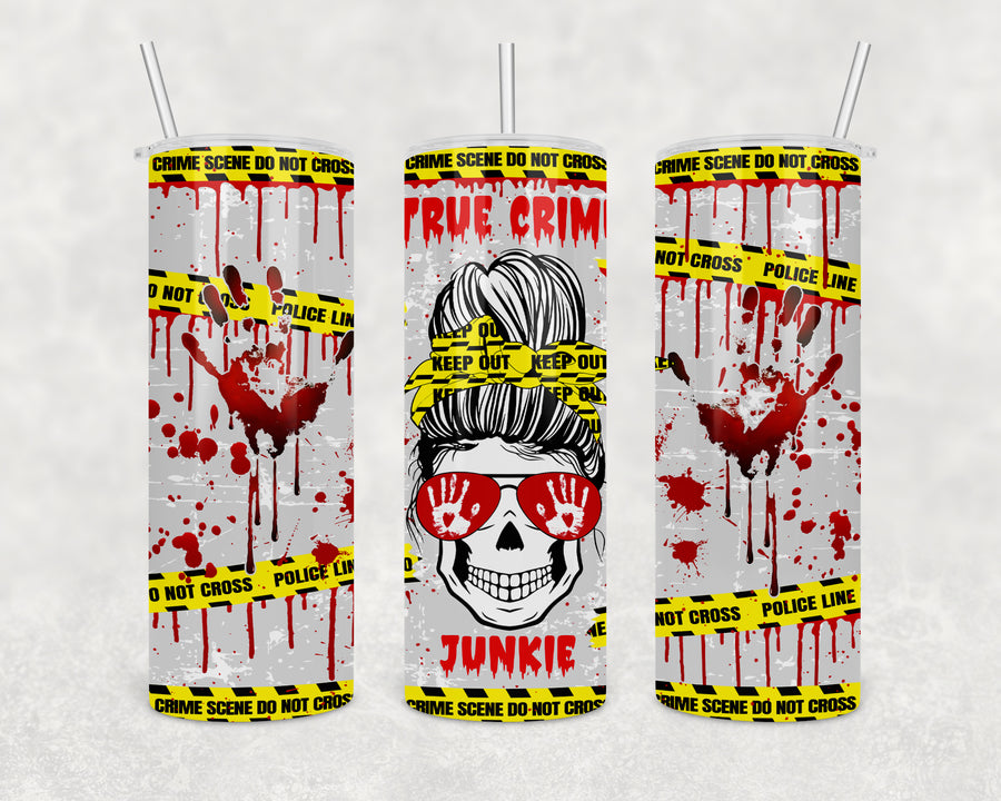 True Crime Junkie 20oz Skinny Tumbler