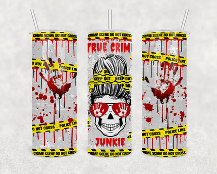 True Crime Junkie 20oz Skinny Tumbler